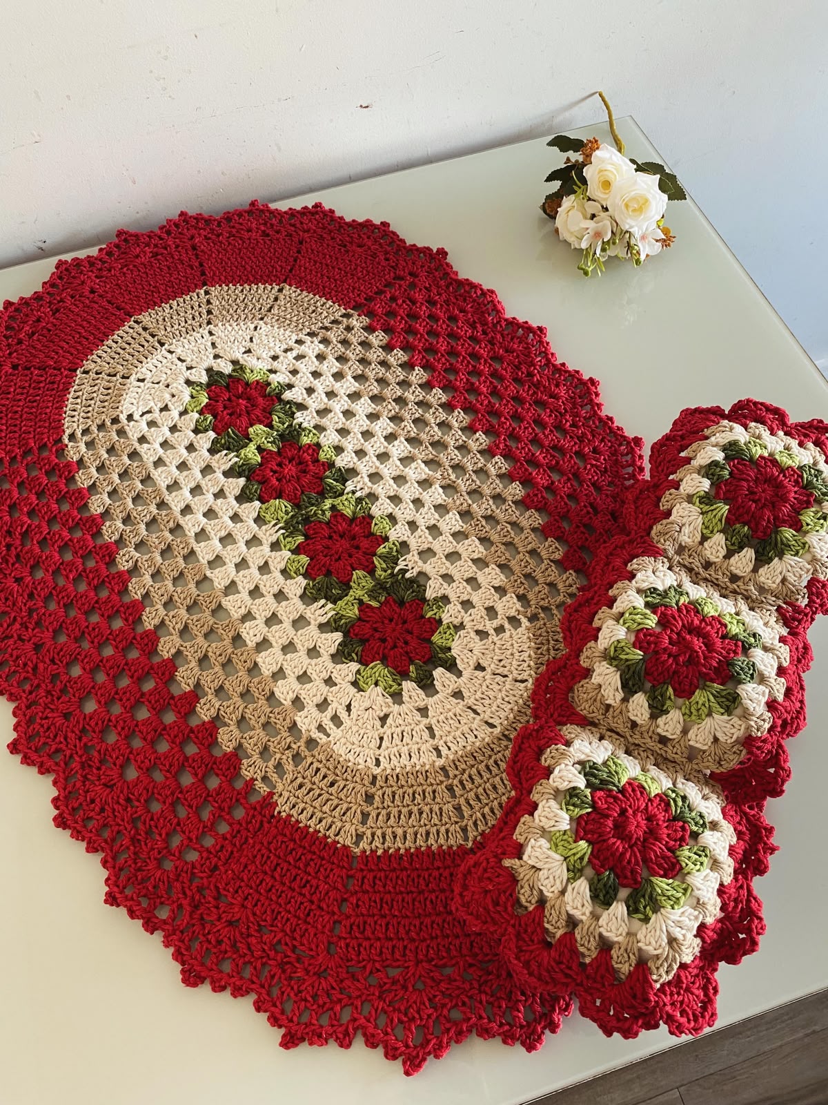 Peça de crochê Linhas de Amor